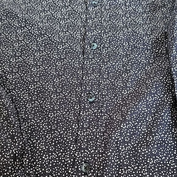 Tailored Recreation Men's Button Down Long Sleeves Cotton Shirt Navy Blue 2XL - Picture 14 of 16